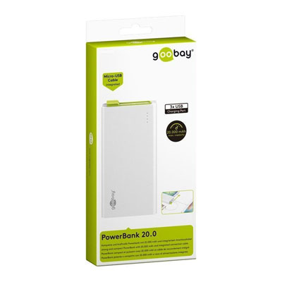 goobay Powerbank 20.0, Artikelnummer: UZ-990093